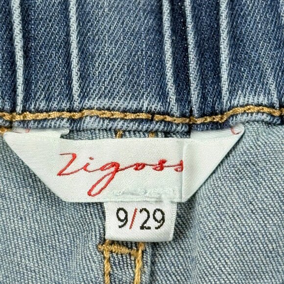 Vigoss Women's Wide-Leg Stretch Elastic Back Blue Denim Jeans Size 9/29 NWT - Picture 6 of 12